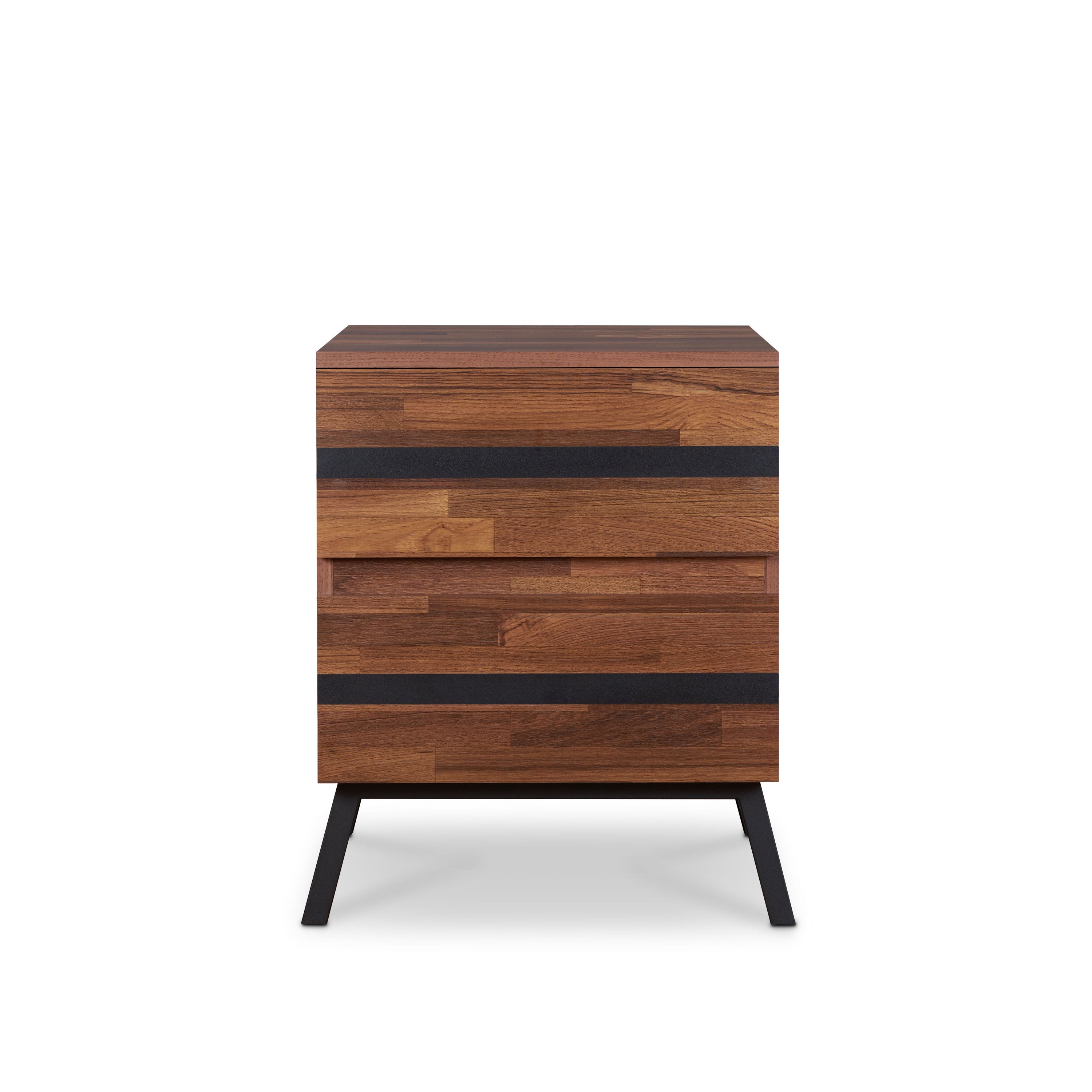 Karine - Accent Table - Black / Walnut