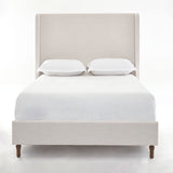 Harper - Tall Headboard Upholstered Bed / High Headboard / Elegant Simplicity / No Box Spring Needed