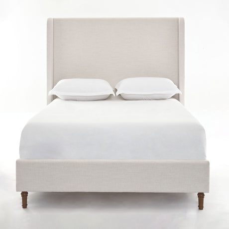 Harper - Tall Headboard Upholstered Bed / High Headboard / Elegant Simplicity / No Box Spring Needed - view 35