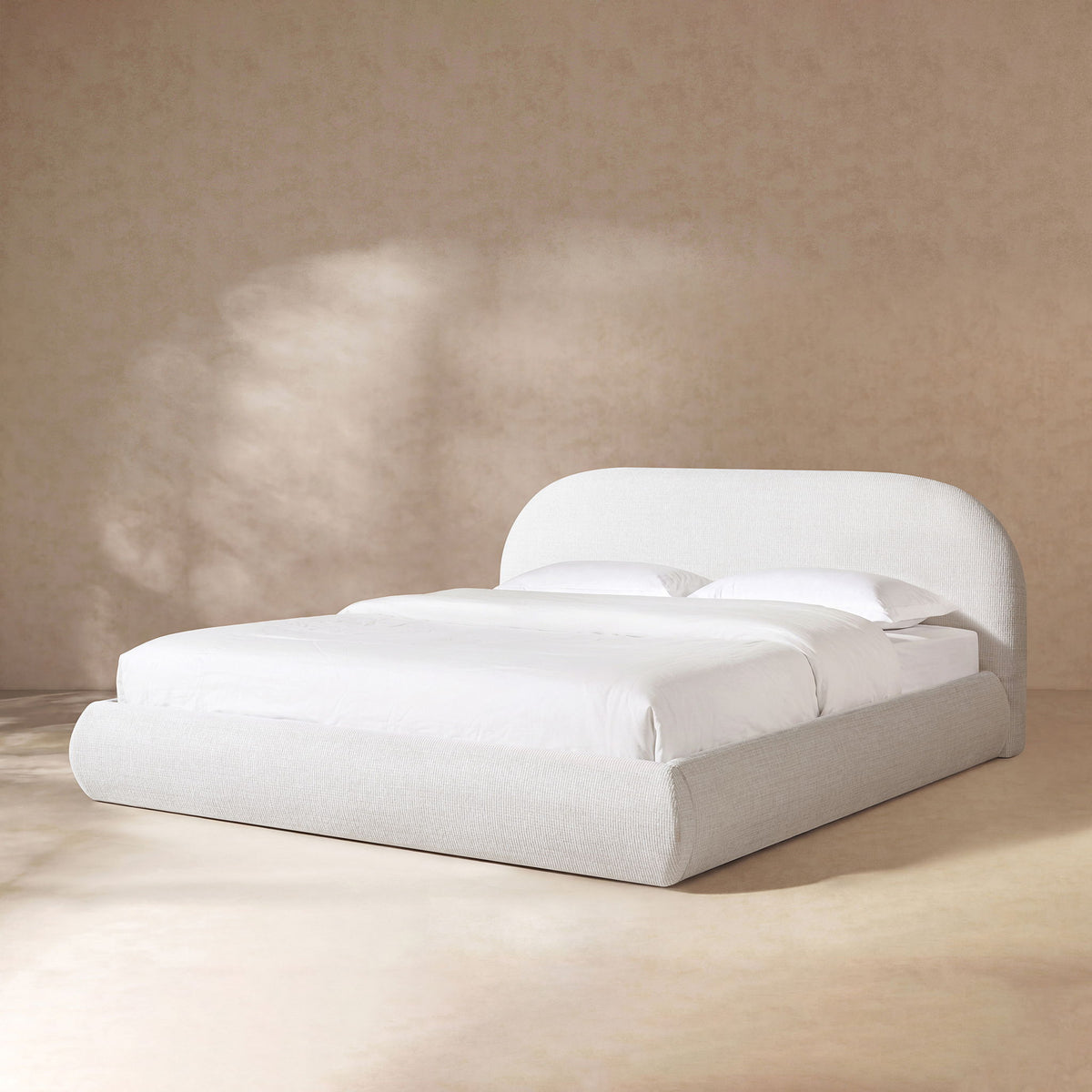 Archie Puffy Grounded - Upholstered Platform Bed