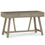 Bowman - Flip Up Desk - Distressed Gray by Simpli-Home | Bel Furniture