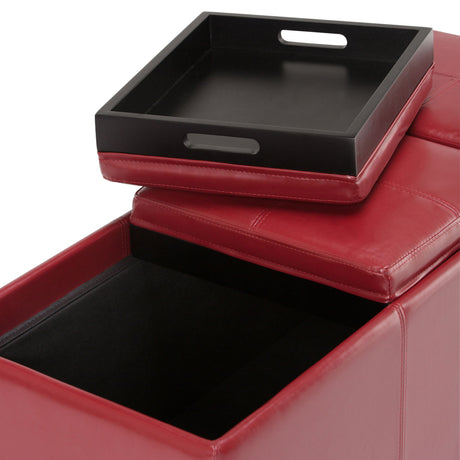 Avalon - Upholstered Storage Ottoman by Simpli-Home | Bel Furniture