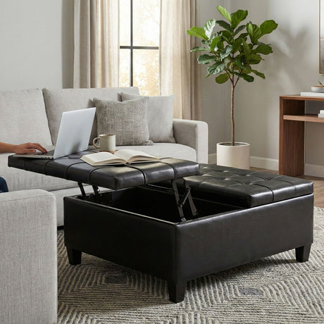 Harrison - Large Coffee Table Storage Ottoman - view 24