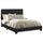 Dorian - Upholstered Panel Bed Black Full Faux Leather by CoasterEveryday | Bel Furniture