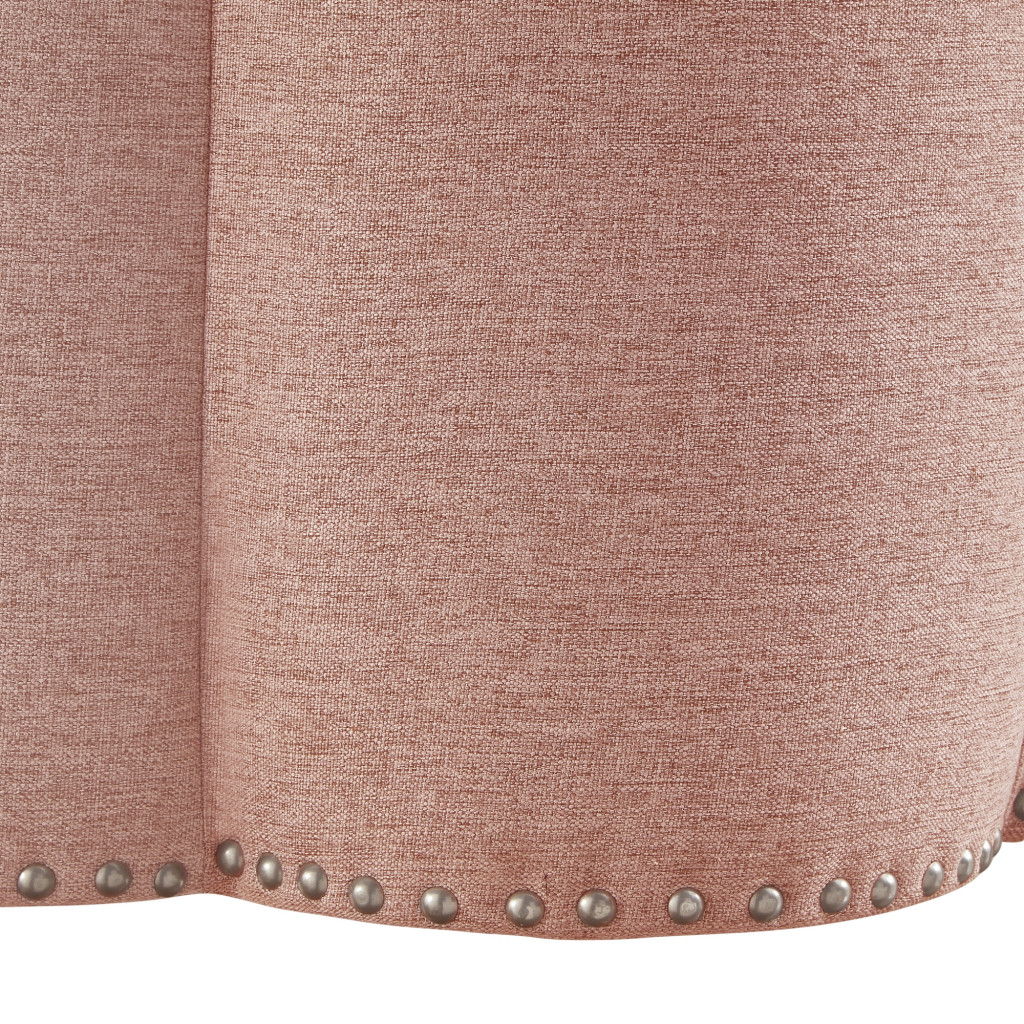 Linen Specialty Ottoman - Pink