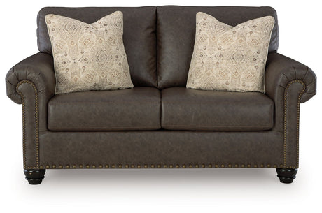 Roxmere - Umber - Loveseat by Benchcraft® | Bel Furniture