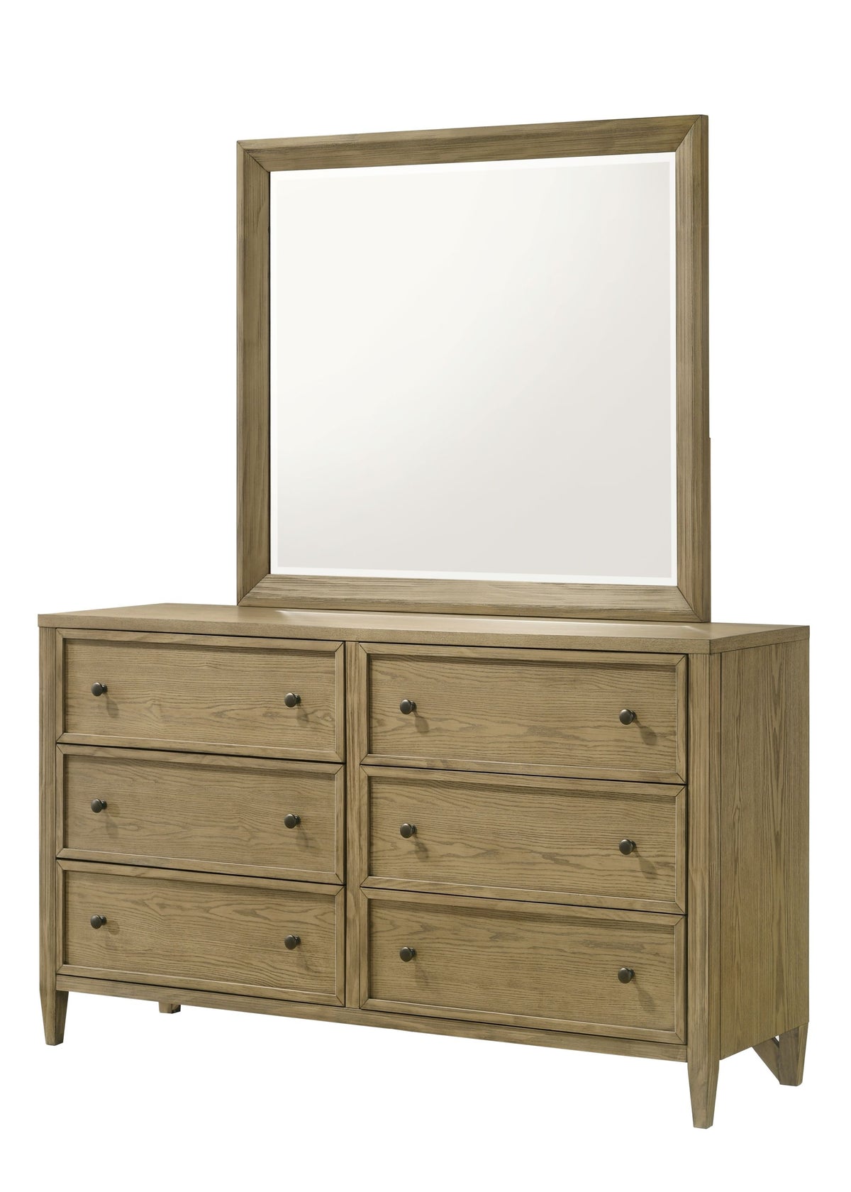 Sienna - Dresser Light Brown Dresser & Mirror by Crown Mark | Bel Furniture