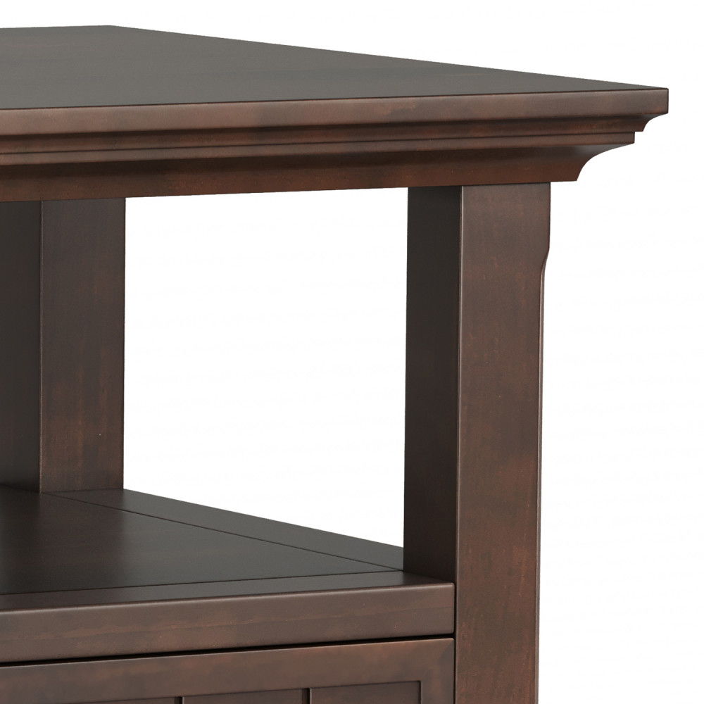 Acadian - End Table With Drawer - Brown by Simpli-Home | Bel Furniture