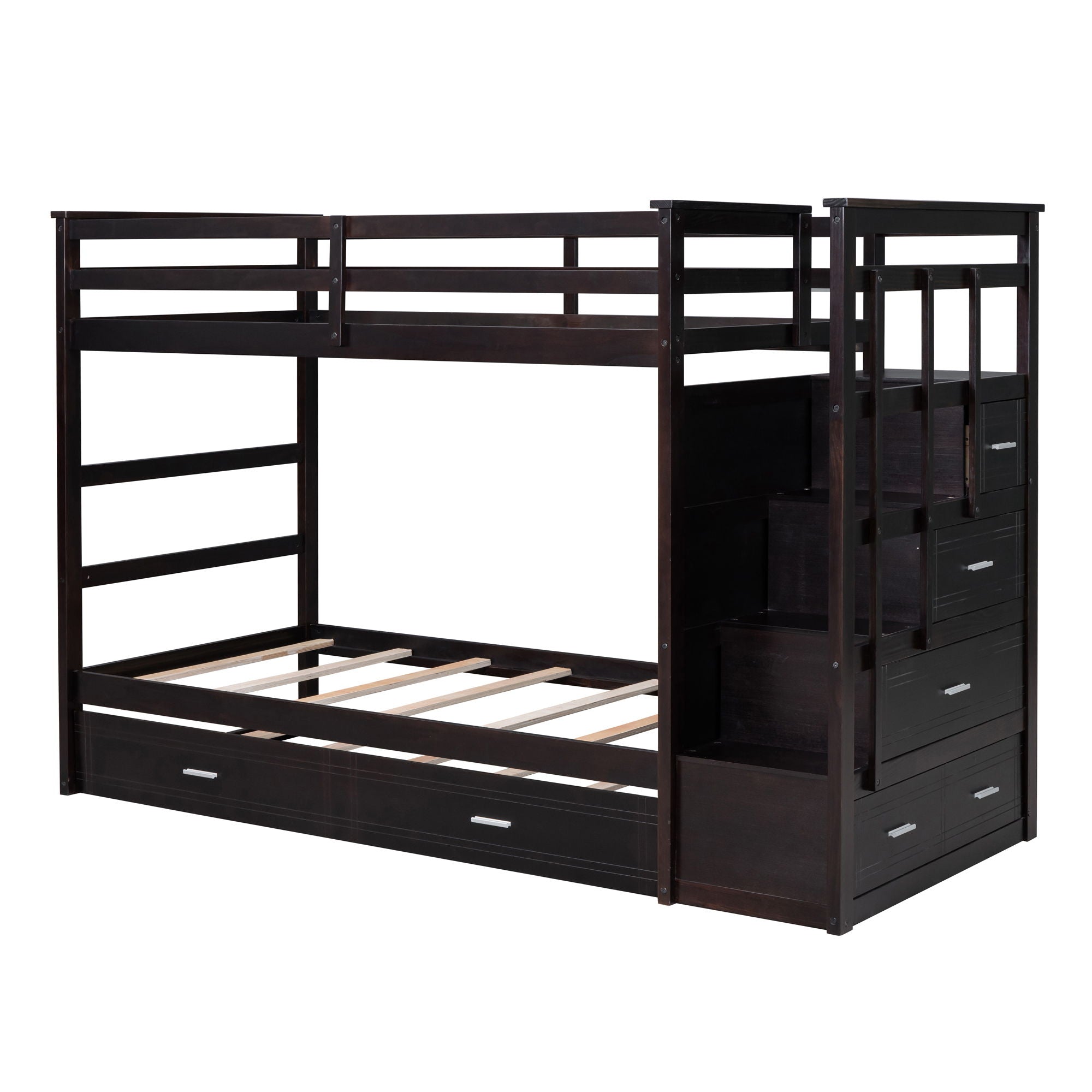 Bunk Bed With Trundle And Staircase