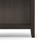 Amherst - Transitional 5 Shelf Bookcase - Brown by Simpli-Home | Bel Furniture