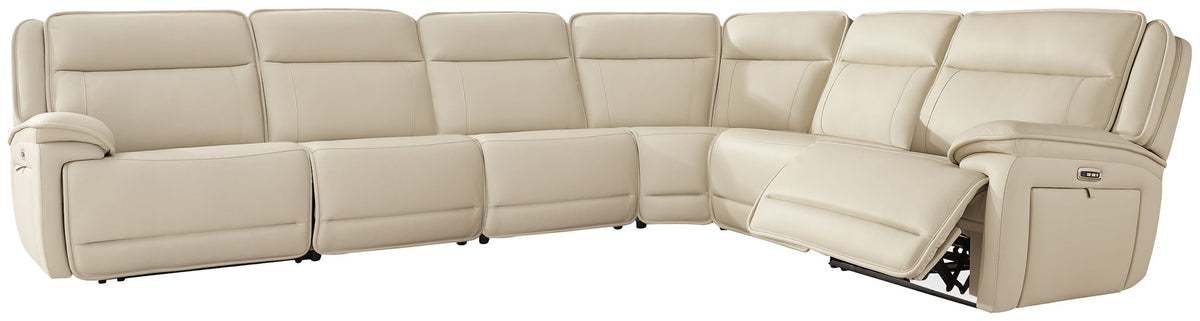 Double Deal - Reclining Sectional Dark Brown 6 Pc. Power Reclining Sectional by Signature Design by Ashley® | Bel Furniture