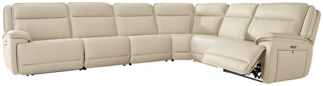 Double Deal - Reclining Sectional Dark Brown 6 Pc. Power Reclining Sectional by Signature Design by Ashley® | Bel Furniture