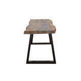 Ditman - Live Edge Wood Dining Bench - Gray Sheesham by CoasterElevations | Bel Furniture
