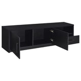 Murray - 70" 2-Door TV Stand Media Console - Black by Coaster Fine Furniture | Bel Furniture