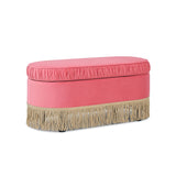 Serena - Contemporary Design Oval Storage Bench Ottoman