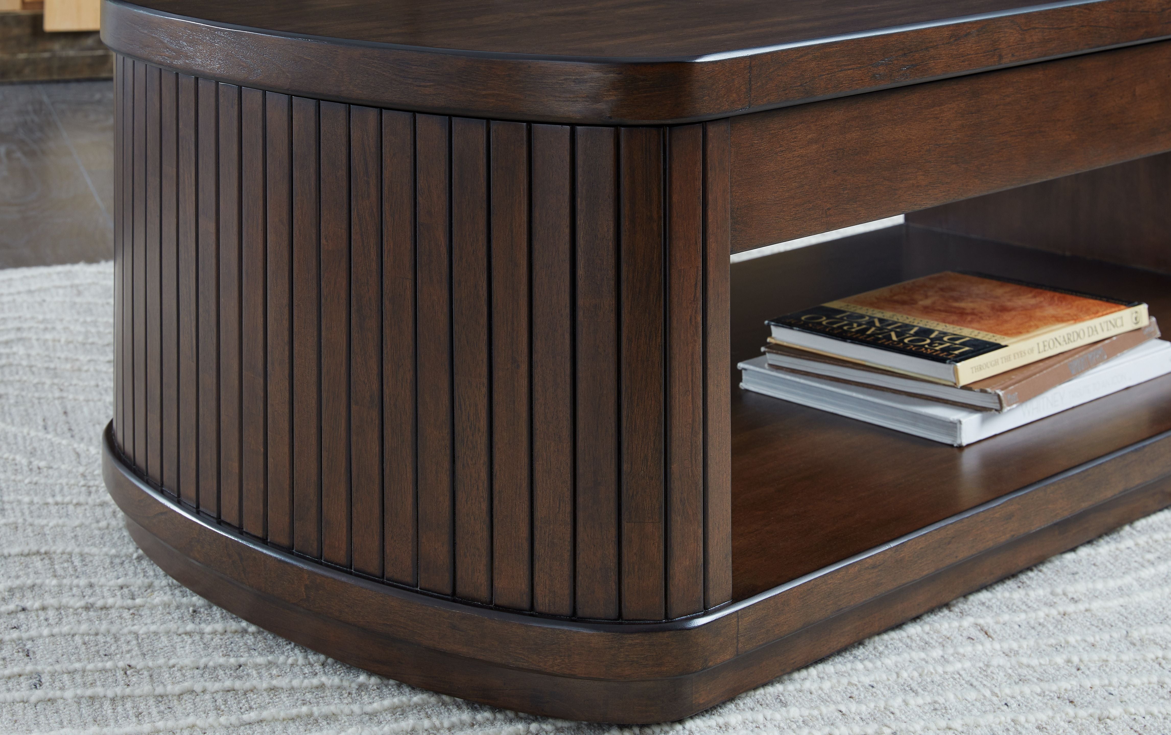 Korestone - Dark Brown - Lift Top Cocktail Table - BEL Furniture