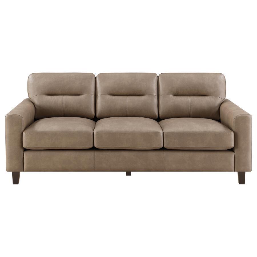 Scotland - Faux Leather Upholstered Sofa Set