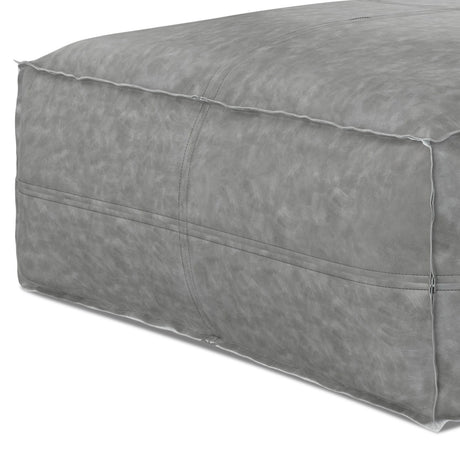 Brody - Large Square, Coffee Table Pouf by Simpli-Home | Bel Furniture
