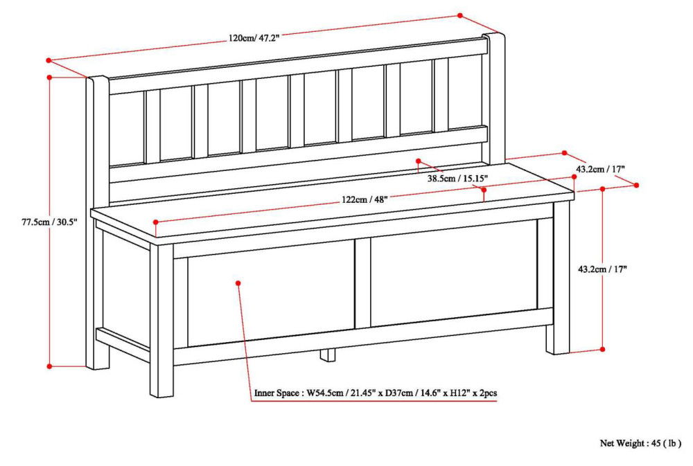 Artisan - Entryway Storage Bench - Brown