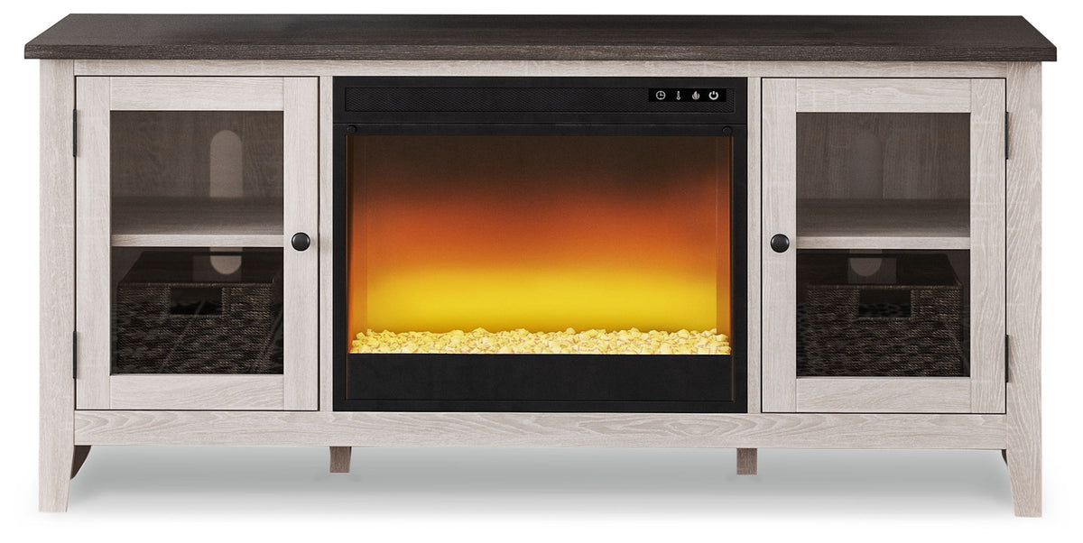 Dorrinson TV Stand With Fireplace Insert