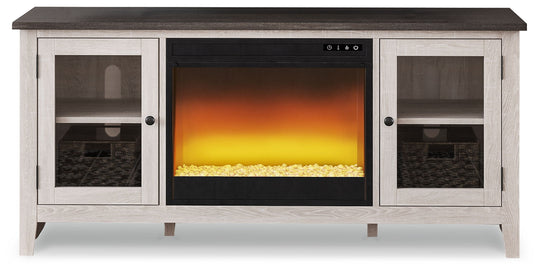 Dorrinson - TV Stand With Fireplace Insert