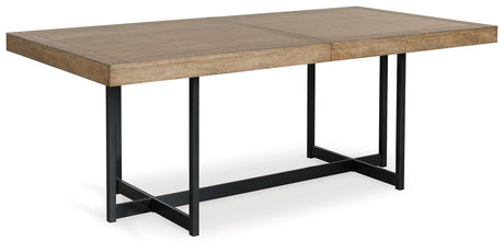 Tomtyn - Light Brown - Rectangular Dining Room Extension Table by Signature Design by Ashley® | Bel Furniture