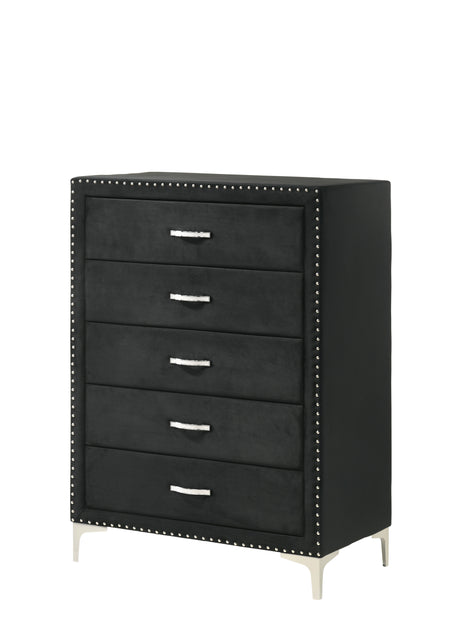 Lucinda - Chest Black by Crown Mark | Bel Furniture