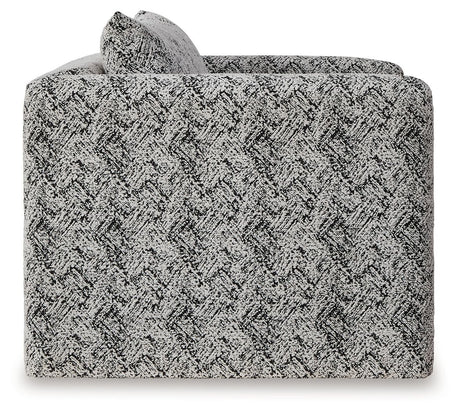 Kenbell - Black / White - Accent Chair by Signature Design by Ashley® | Bel Furniture