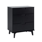 Modern 3 Drawer Dresser - Black