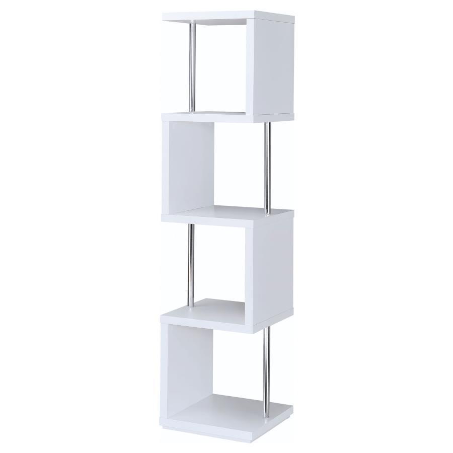 Baxter - 4-shelf Bookcase by CoasterEveryday | Bel Furniture