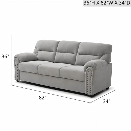 Hamilton - Sofa With Nailhead Trim - view 13