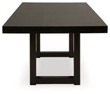 Neymorton - 7 Pc. - Rectangular Extension Table, 6 Side Chairs - Dark Grayish Brown
