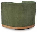 Jersonlow - Forest Green - Swivel Chair by Signature Design by Ashley® | Bel Furniture