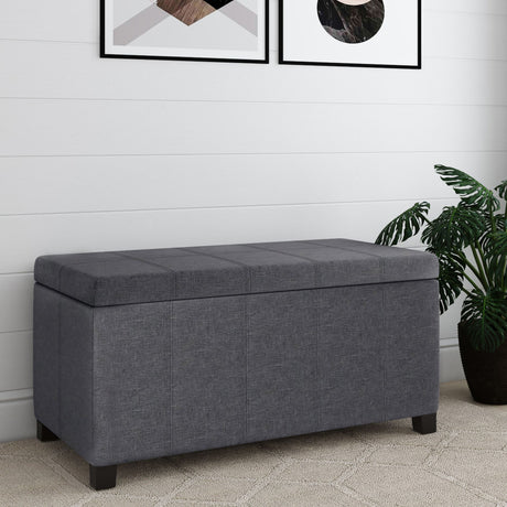 Dover - Upholstered Storage Ottoman Bench - view 43