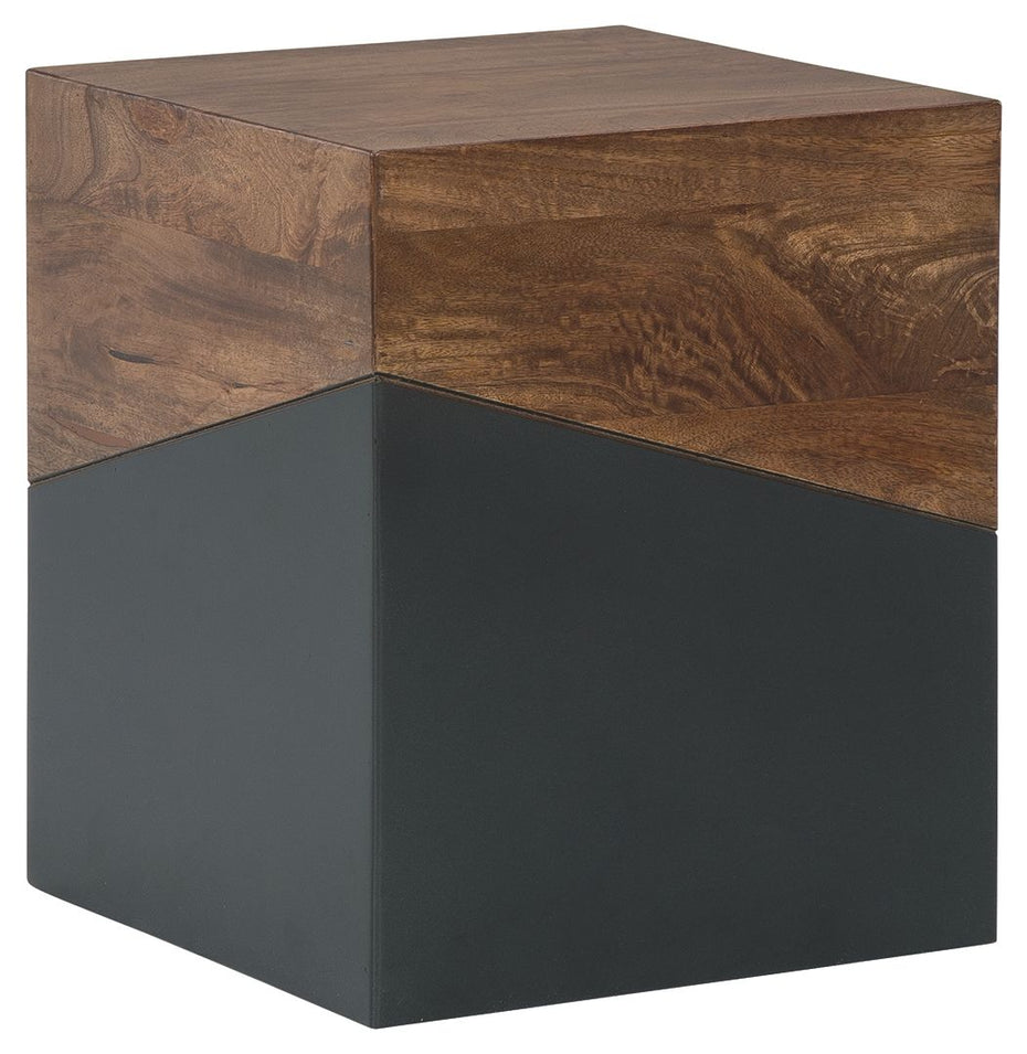 Trailbend - Brown / Gunmetal - Accent Table