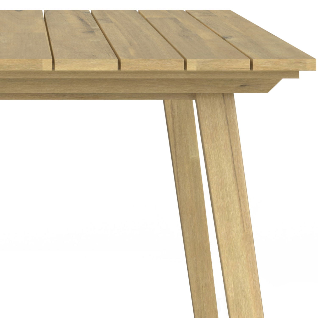 Kona - Outdoor Dining Table - Light Teak by Simpli-Home | Bel Furniture