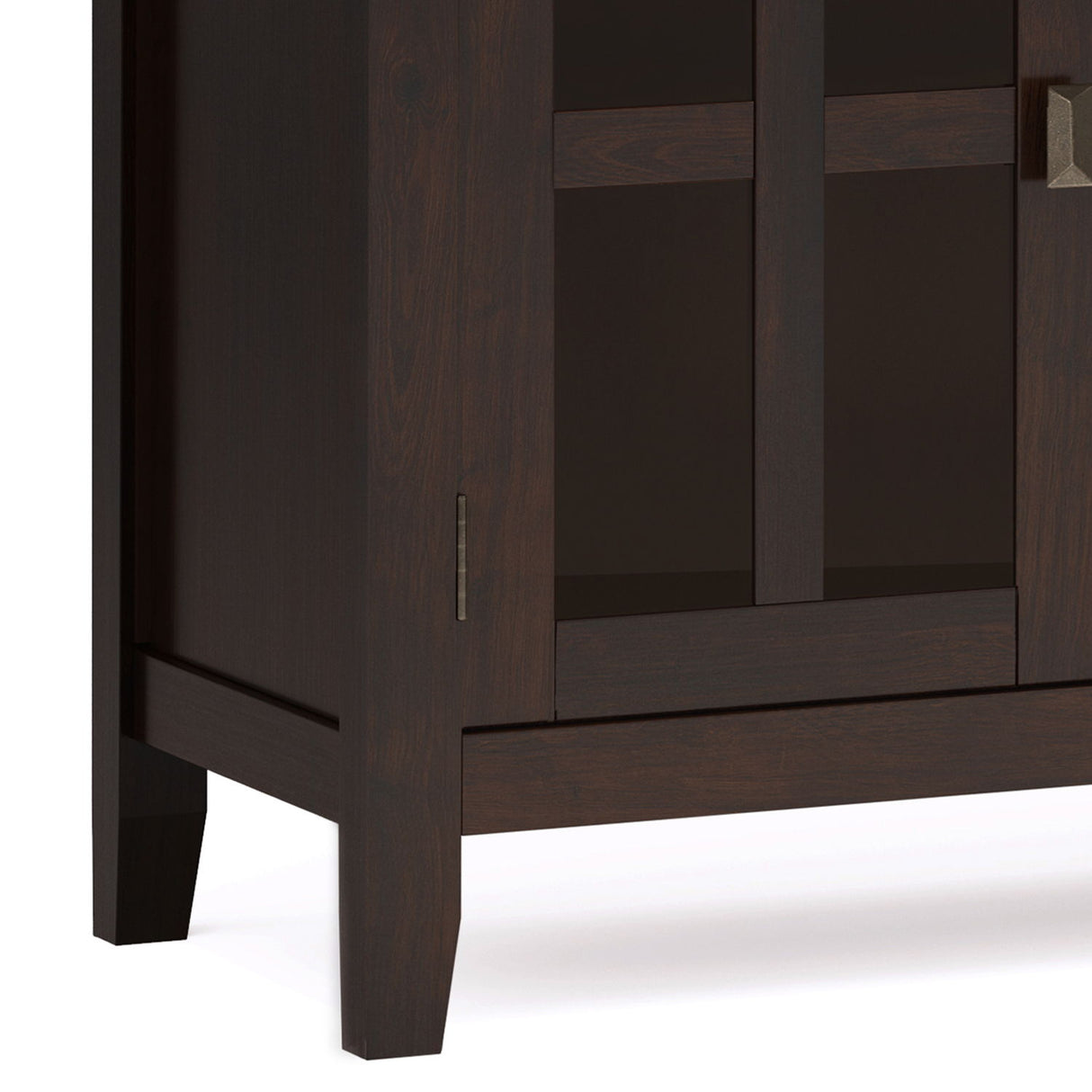 Artisan - Large 4 Door Sideboard Buffet - Dark Chestnut Brown by Simpli-Home | Bel Furniture