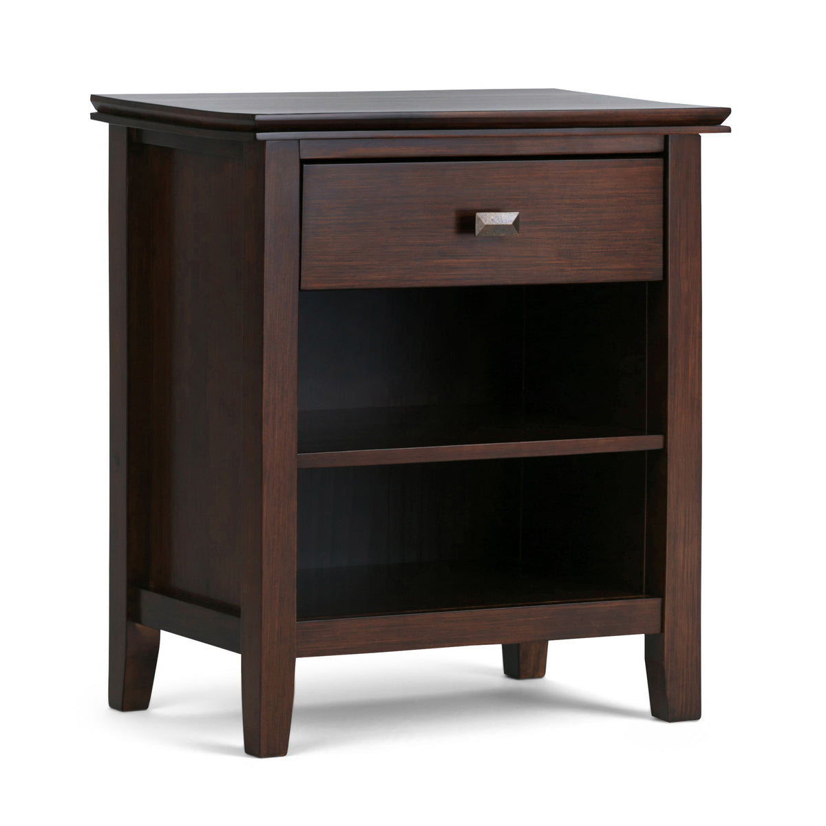 Artisan - Handcrafted Bedside Table Dark Brown by Simpli-Home | Bel Furniture