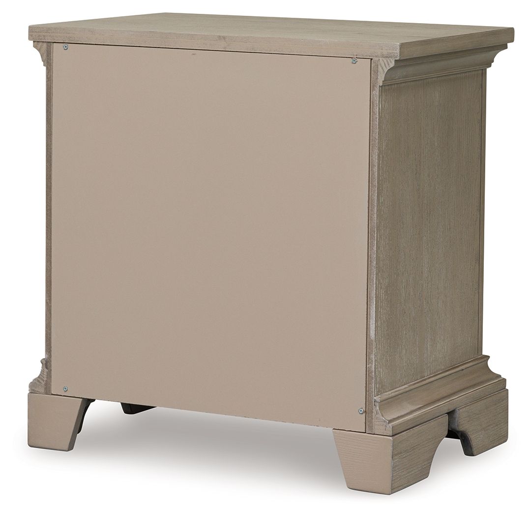 Vallardia - Two Drawer Night Stand - Light Grayish Brown
