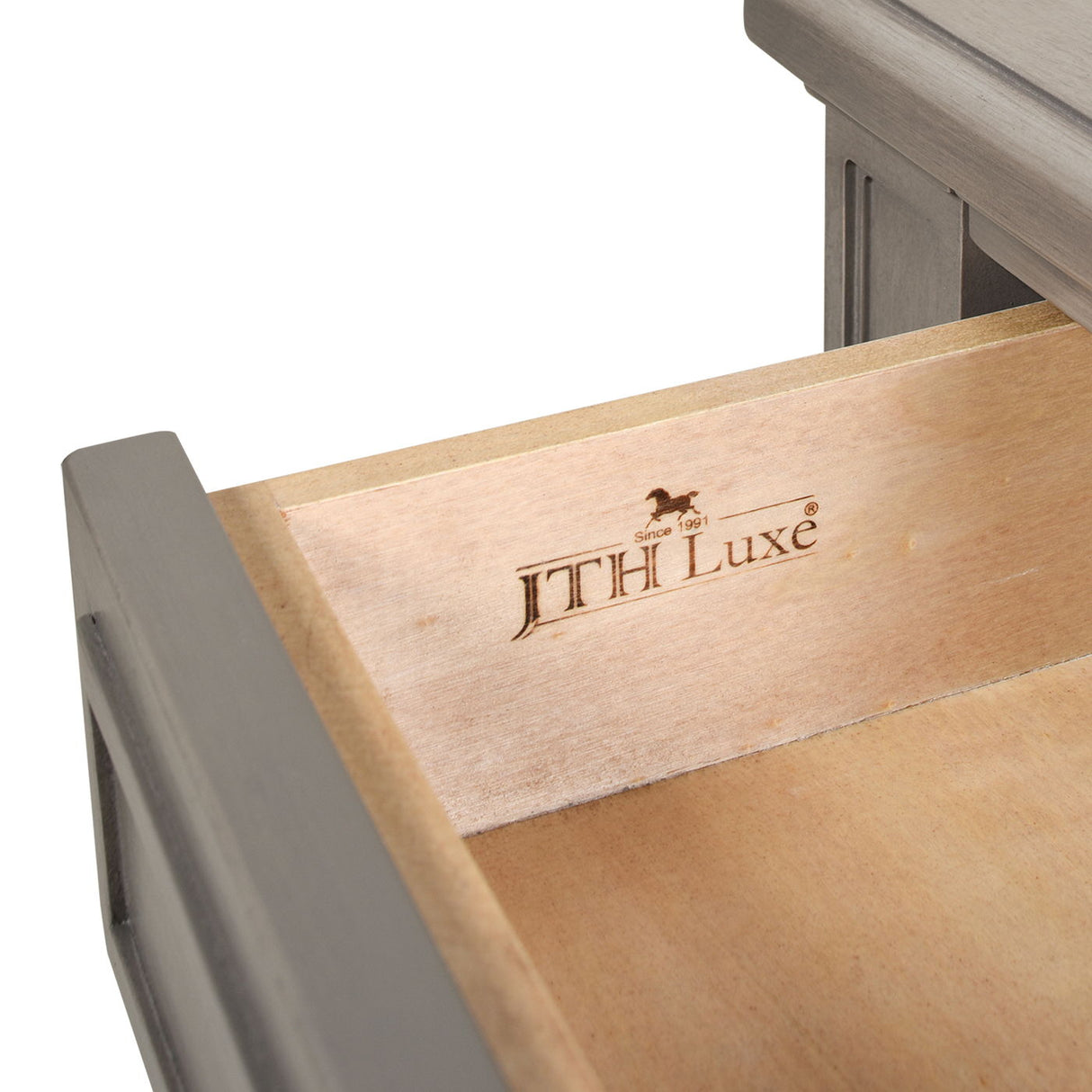 Dauphin - 5 Drawer Executive Desk by Jennifer Taylor Home | Bel Furniture