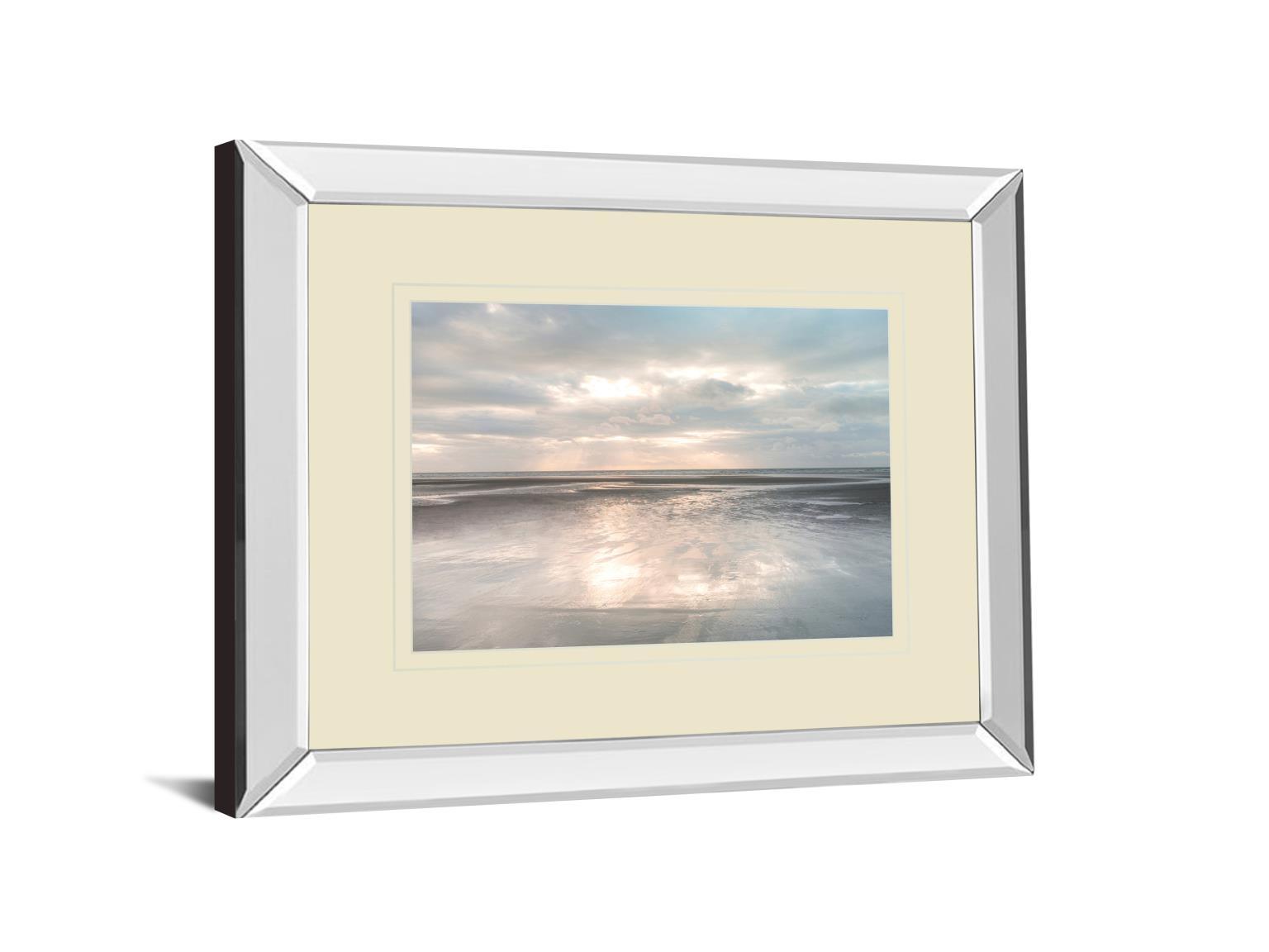 Silver Sands By Assaf Frank - Mirror Framed Print Wall Art - Dark Gray