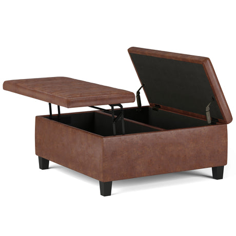 Ellis - Coffee Table Storage Ottoman Contemporary Design - view 25