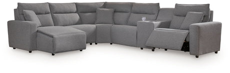 ModMax II - Salt And Pepper - Reclining Sectional