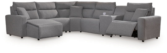 Modmax II - Reclining Sectional - Salt And Pepper