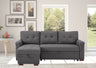 Hunter - Linen Reversible Sleeper Sectional Sofa With Storage Chaise by Lilola Home | Bel Furniture
