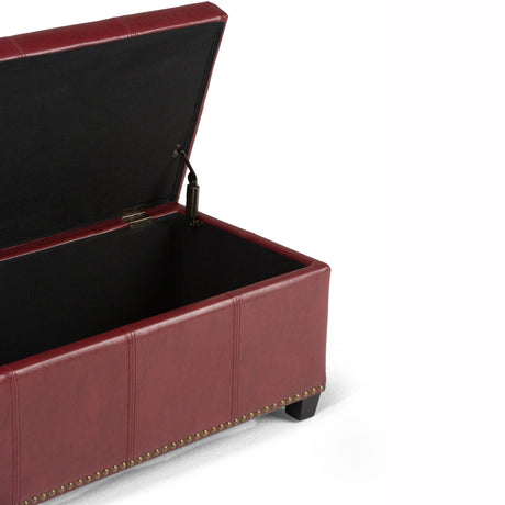 Kingsley - Upholstered Large Storage Ottoman - view 23