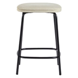 Modern Simple Counter Stool With Upholstered Seat (Set of 2) by Walker Edison | Bel Furniture