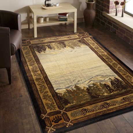Nature's Nest - GC_CBL3009 Lodge Area Rug by Icona Home Decor | Bel Furniture
