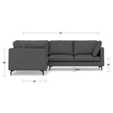 Ava - Mid Century Corner Sectional Sofa Handcrafted by Simpli-Home | Bel Furniture