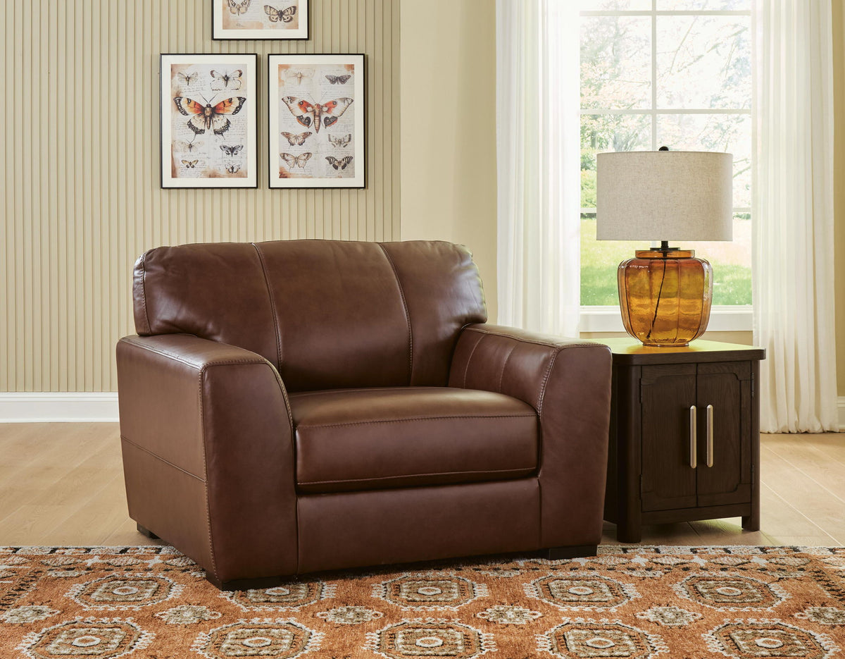 Brogliano - 3 Pc. - Sofa, Oversized Chair And Ottoman - Canyon